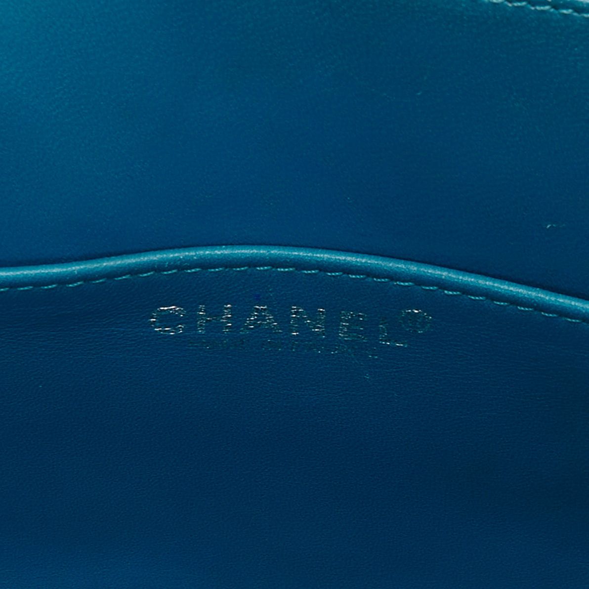 Chanel rare CHANEL Puzzle blue plastic CC chip leather stitch tote bag Size ONE SIZE - 9 Thumbnail
