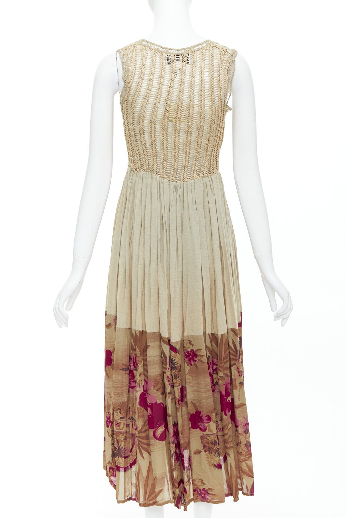 Other TIZIANA NIRONI LOU LOU LES CHOSES Vintage olive floral midi dress IT40 S Size S / US 4 / IT 40 - 5 Thumbnail