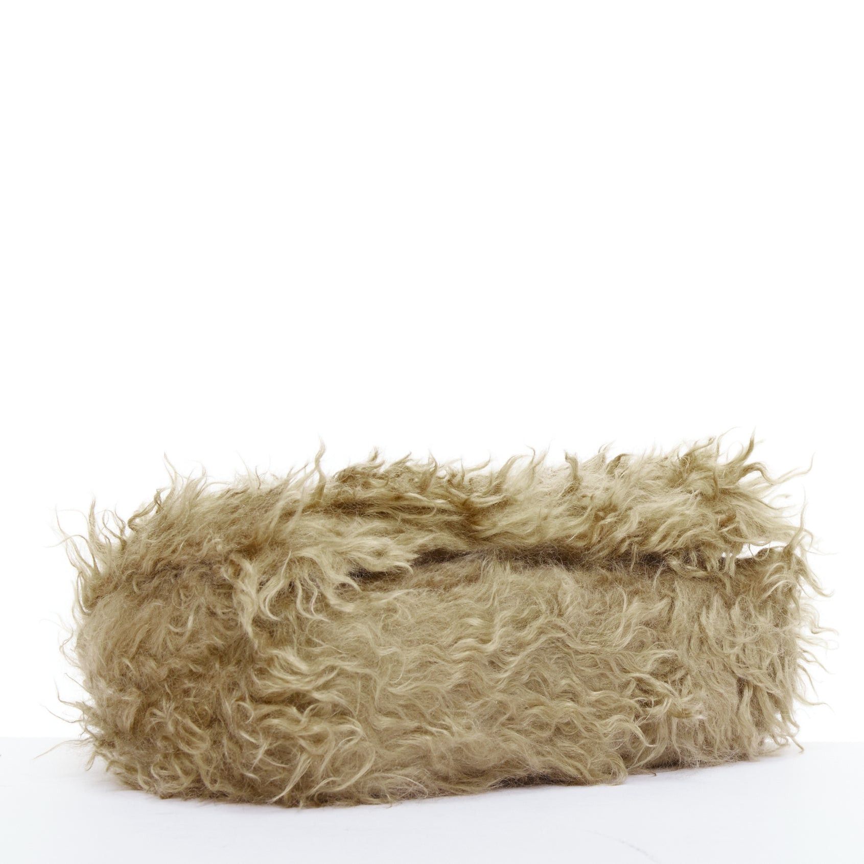 Burberry BURBERRY Lola Mohair Limited Edition lamb shearling gold TB crossbody bag Size ONE SIZE - 6 Thumbnail