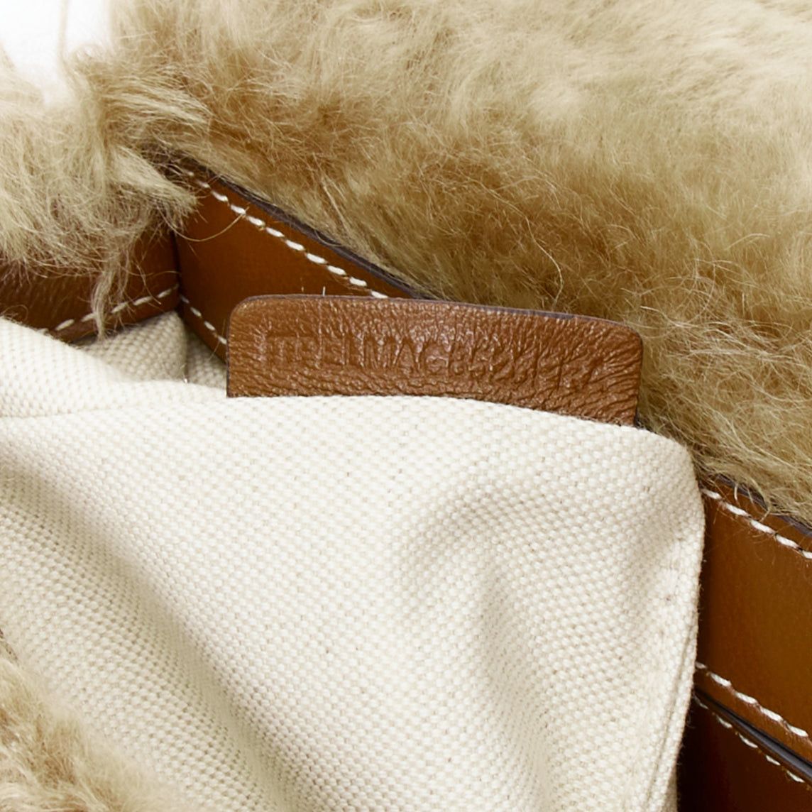 Burberry BURBERRY Lola Mohair Limited Edition lamb shearling gold TB crossbody bag Size ONE SIZE - 11 Thumbnail
