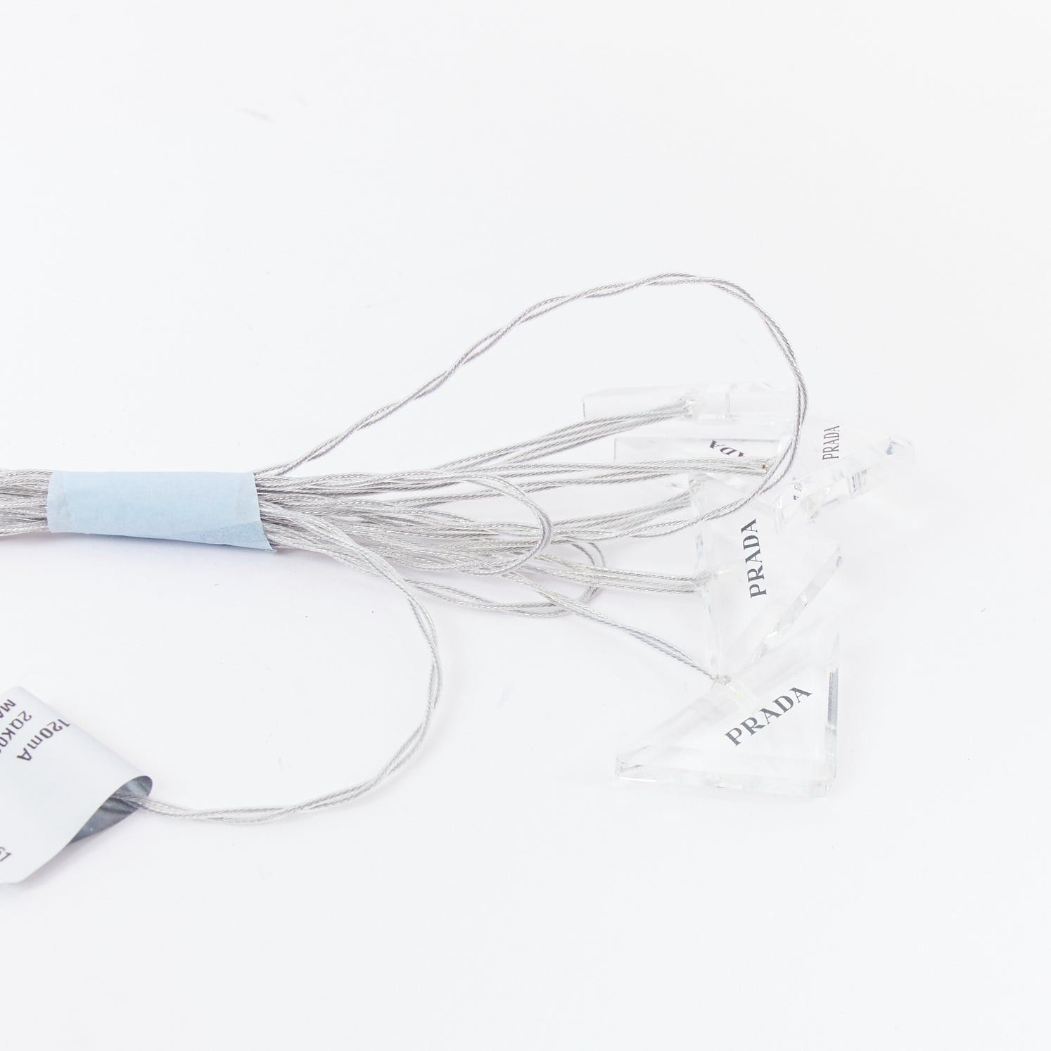 Prada PRADA Plexiglas Fairy Lights clear acrylic black logos USB fairy LED lights Size ONE SIZE - 4 Thumbnail