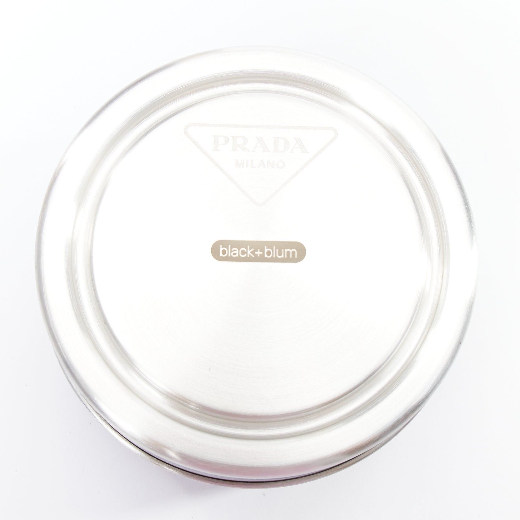 Prada PRADA Black+Blum silver black round glass lunch box 750ml Size ONE SIZE - 3 Thumbnail