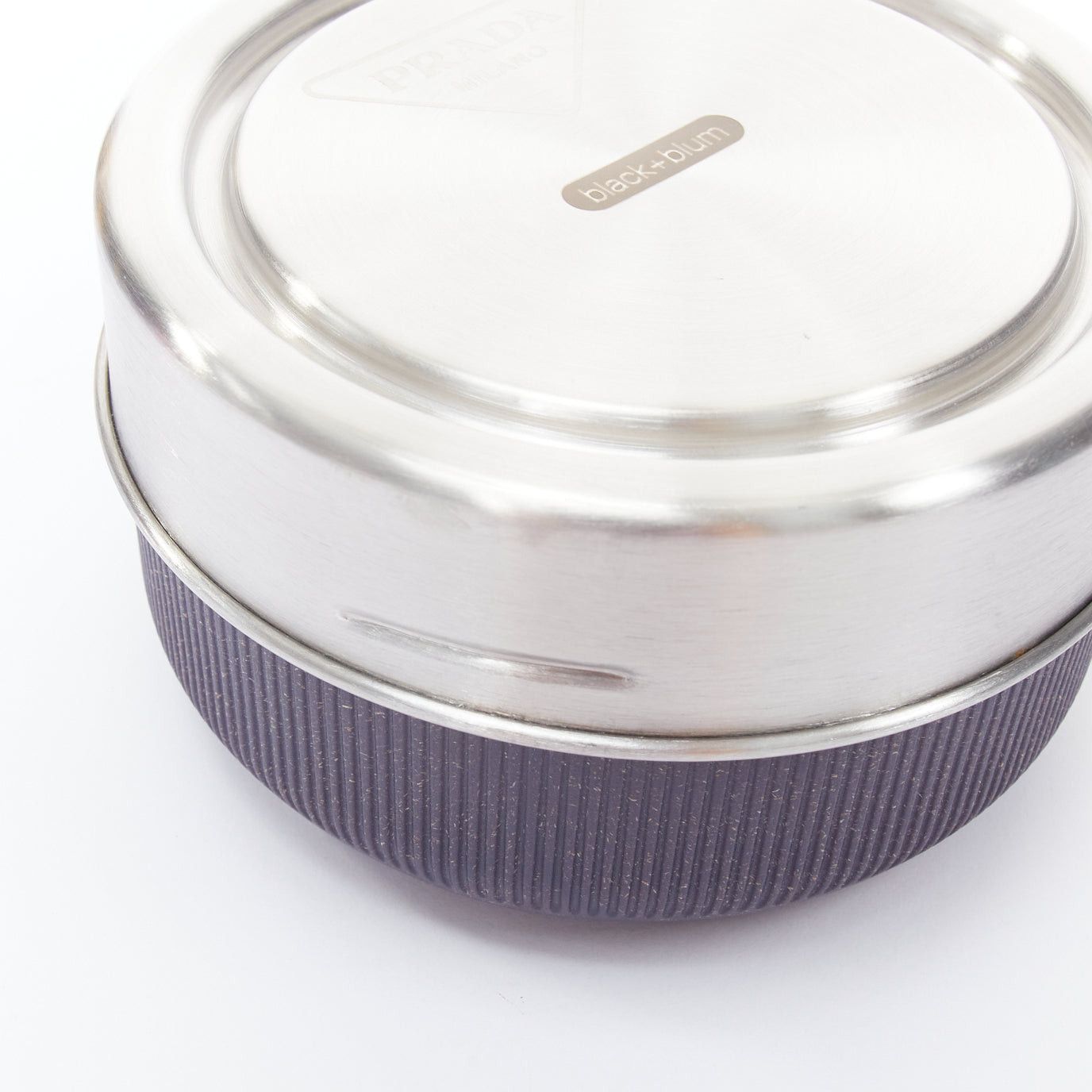 Prada PRADA Black+Blum silver black round glass lunch box 750ml Size ONE SIZE - 4 Thumbnail