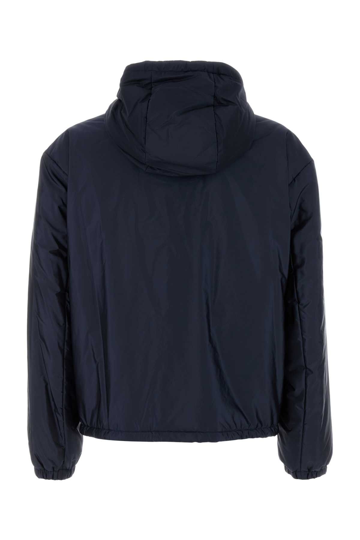 Prada Navy Blue Re-Nylon Padded Jacket Size US L / EU 52-54 / 3 - 2 Thumbnail