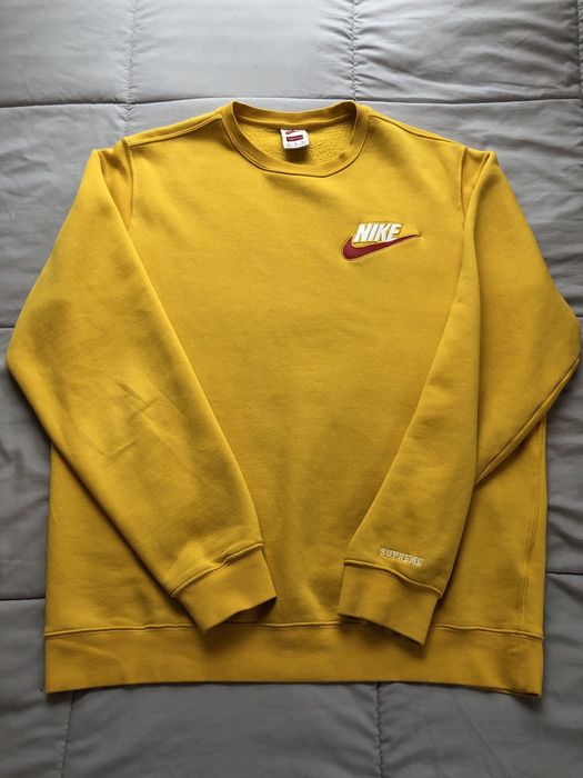 Supreme Supreme x Nike Mustard Crewneck | Grailed