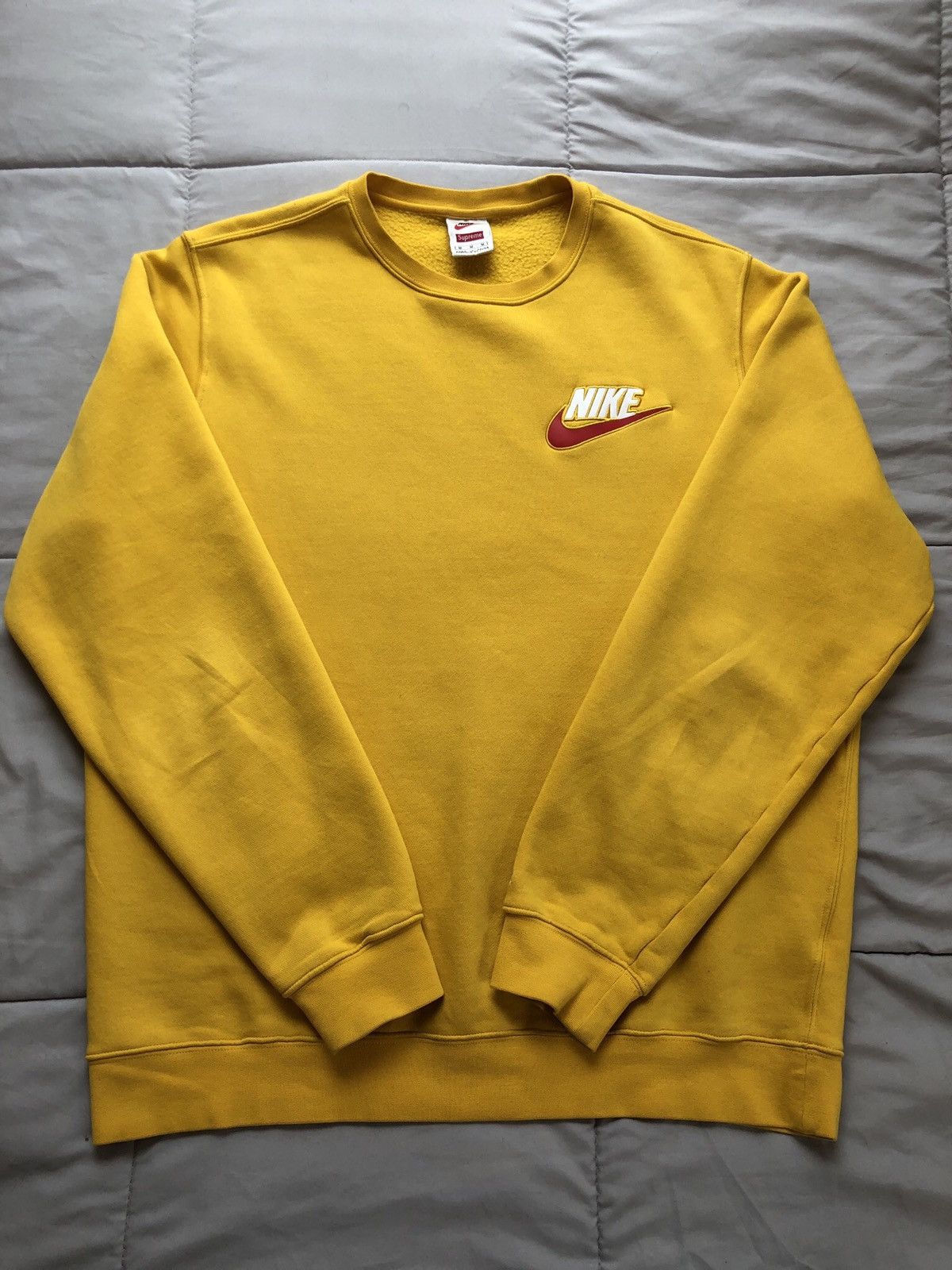 Supreme Supreme x Nike Mustard Crewneck | Grailed