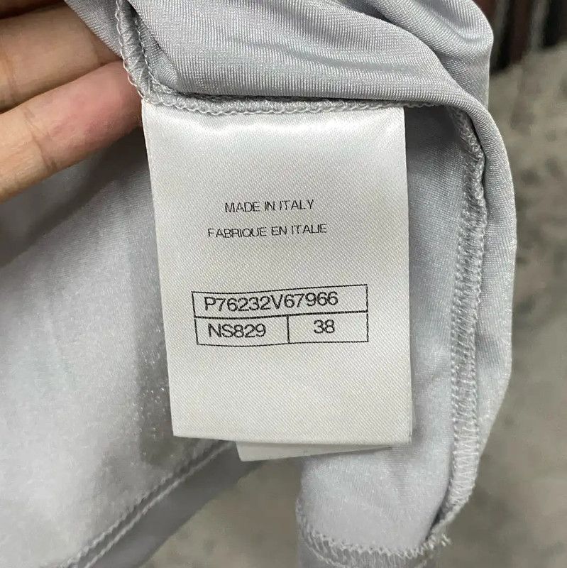 Chanel Chanel Gray Cotton T-Shirt for Women 0089 Size ONE SIZE - 7 Thumbnail