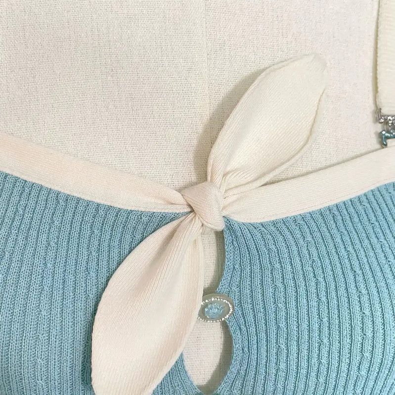 Chanel Chanel Summer Blue Cotton Sleeveless Top 0089 Size S / US 4 / IT 40 - 6 Thumbnail