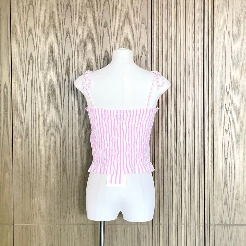 Chanel Chanel Pink Striped Sleeveless Summer Top 0089 Size S / US 4 / IT 40 - 3 Thumbnail