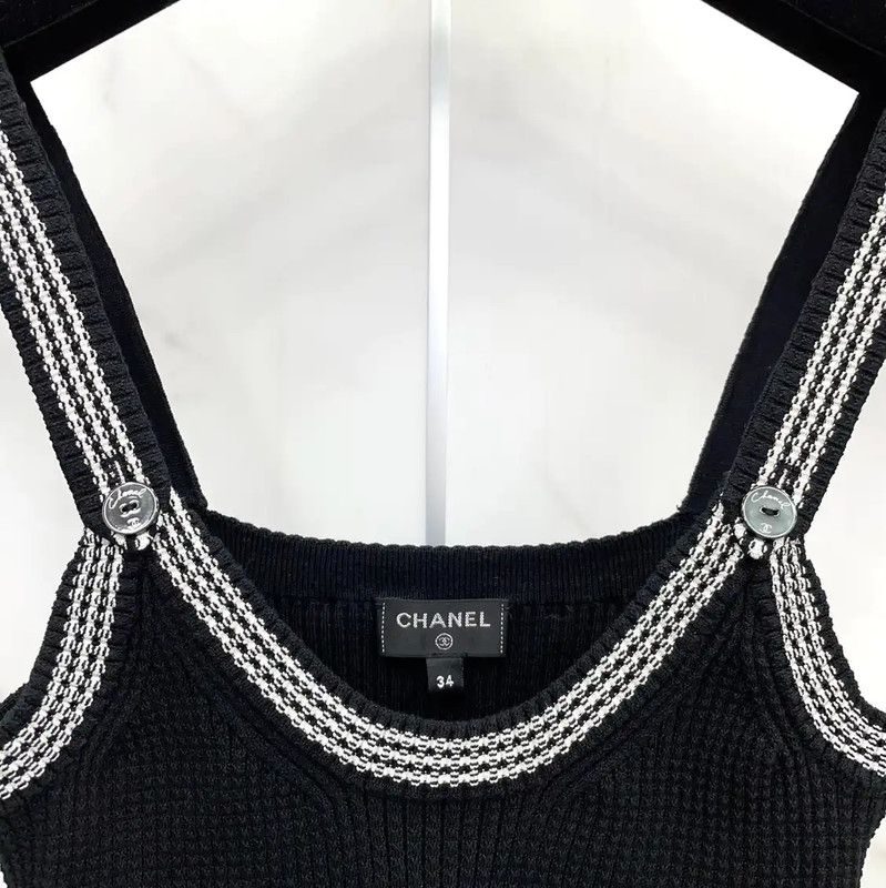 Chanel Chanel Black Silk Blend Women's T-Shirt 0089 Size S / US 4 / IT 40 - 5 Thumbnail