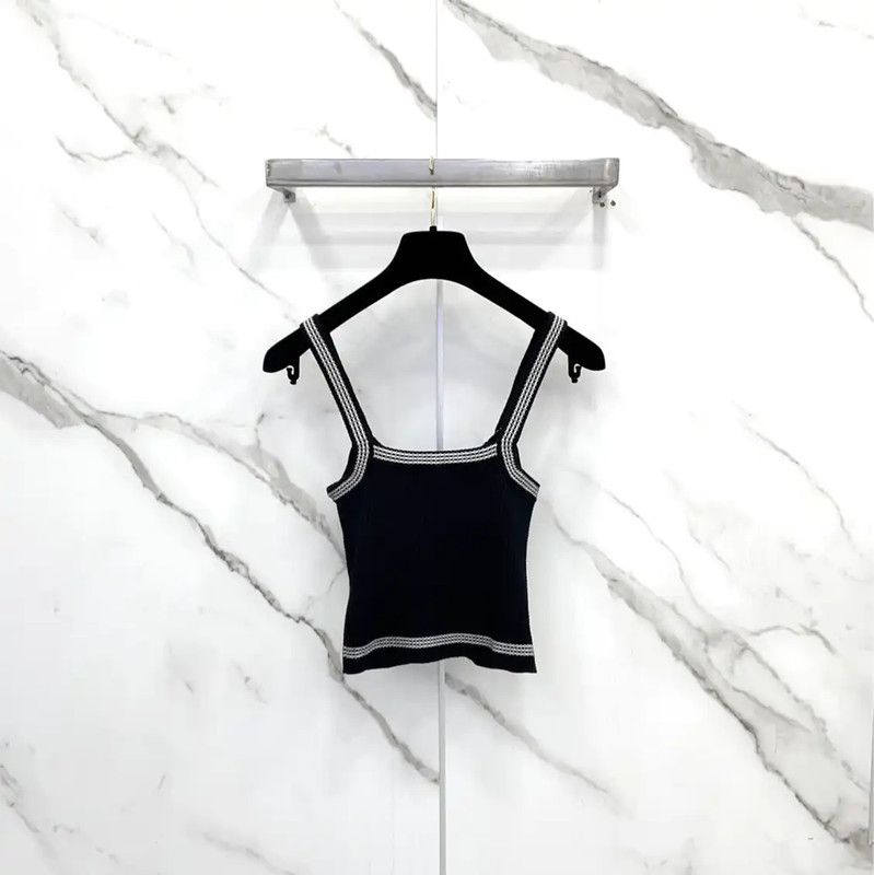 Chanel Chanel Black Silk Blend Women's T-Shirt 0089 Size S / US 4 / IT 40 - 2 Thumbnail