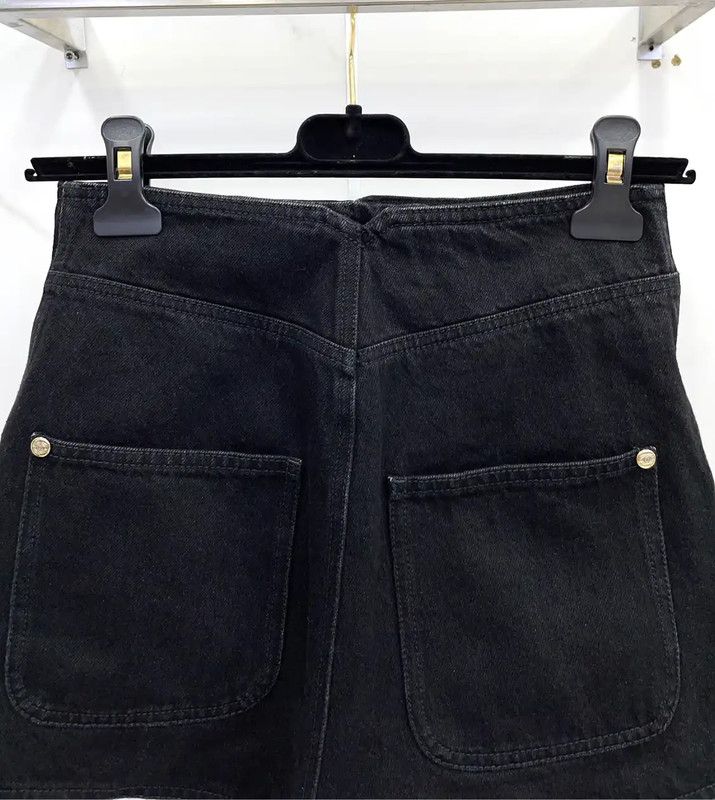 Chanel Chanel Black Cotton Women's Shorts Size S 0089 Size 23" - 7 Thumbnail