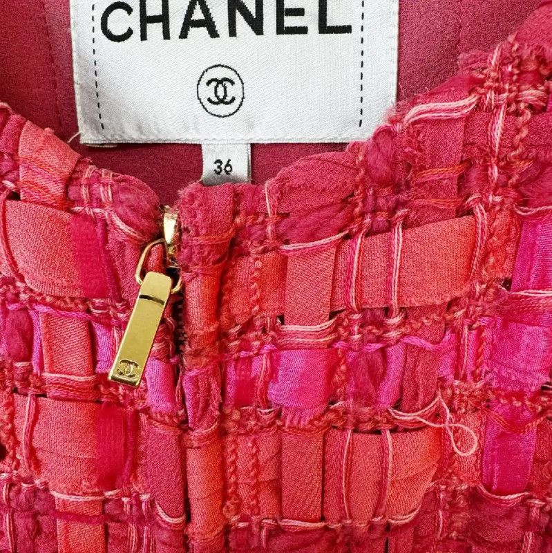 Chanel Chanel Wool Winter Coat in Pink 0089 Size M / US 6-8 / IT 42-44 - 2 Thumbnail