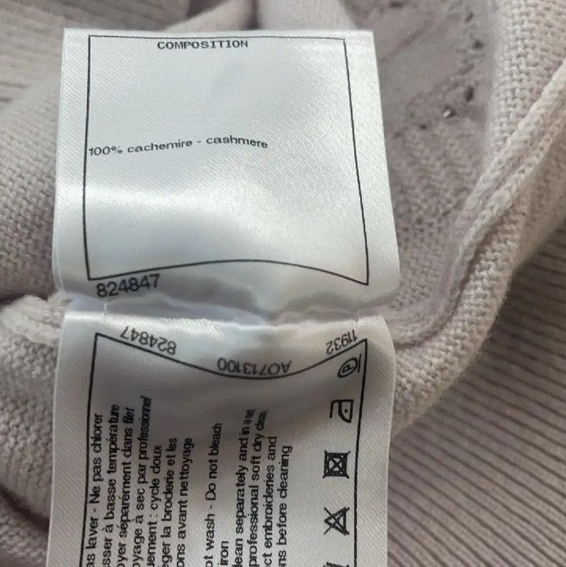 Chanel Chanel Pink Women's Cashmere Cardigan 0089 Size M / US 6-8 / IT 42-44 - 5 Thumbnail