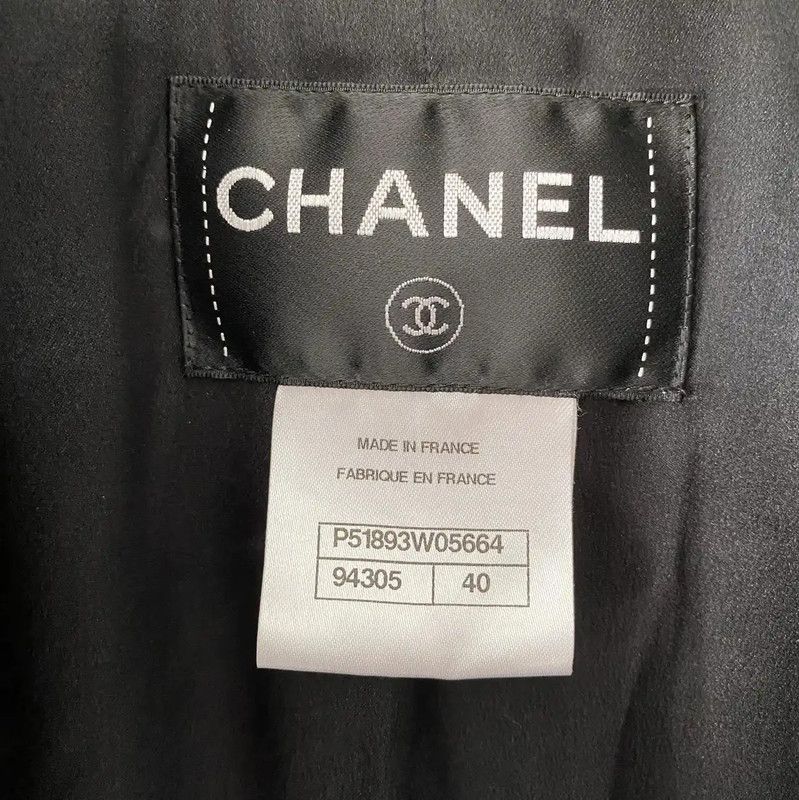 Chanel Chanel Black Wool Cardigan for Women 0089 Size M / US 6-8 / IT 42-44 - 8 Thumbnail