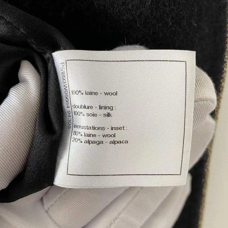 Chanel Chanel Black Wool Cardigan for Women 0089 Size M / US 6-8 / IT 42-44 - 9 Thumbnail