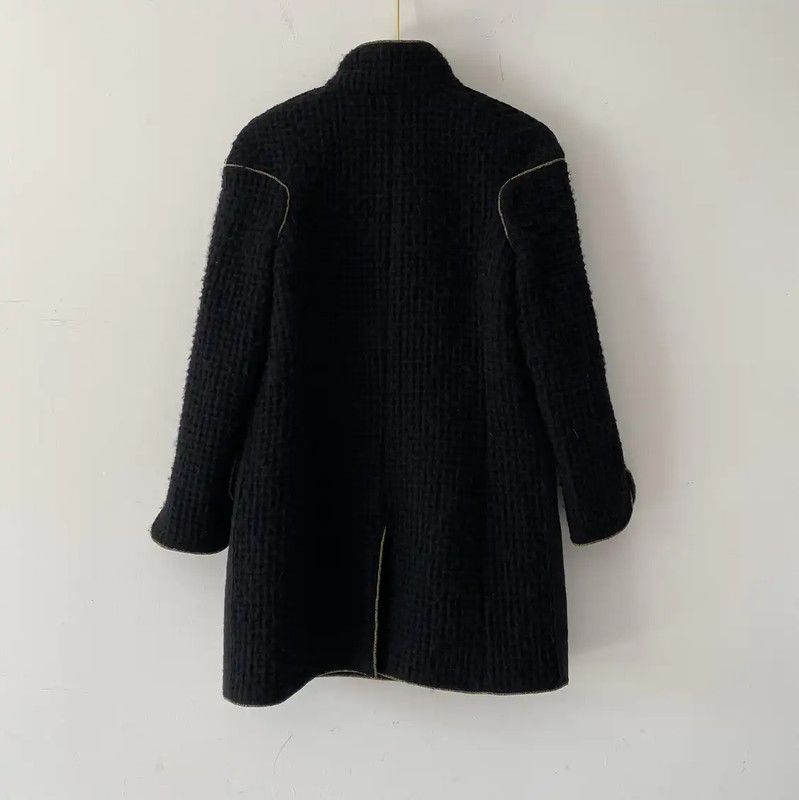 Chanel Chanel Black Wool Cardigan for Women 0089 Size M / US 6-8 / IT 42-44 - 2 Thumbnail
