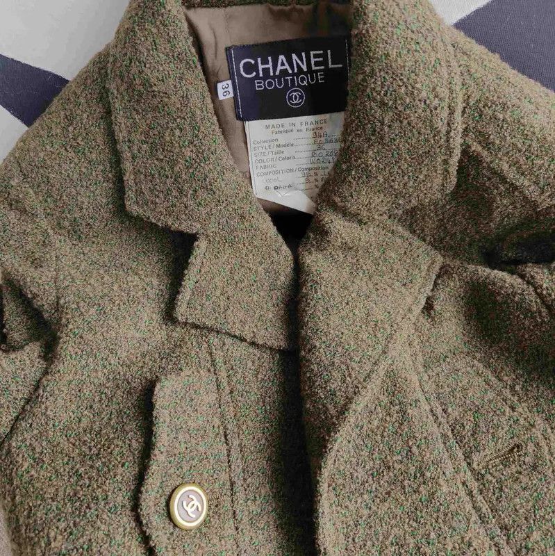 Chanel Chanel Winter Long Coat in Green 0089 Size M / US 6-8 / IT 42-44 - 8 Thumbnail