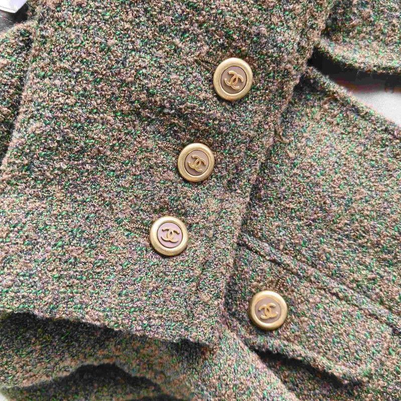 Chanel Chanel Winter Long Coat in Green 0089 Size M / US 6-8 / IT 42-44 - 5 Thumbnail