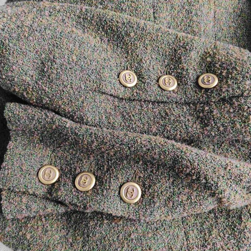 Chanel Chanel Winter Long Coat in Green 0089 Size M / US 6-8 / IT 42-44 - 7 Thumbnail