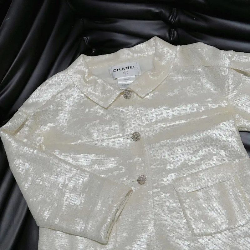 Chanel Chanel M Size Spring Jacket in Off-White 0089 Size M / US 6-8 / IT 42-44 - 7 Thumbnail