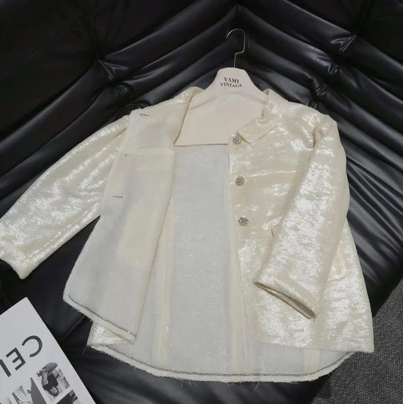 Chanel Chanel M Size Spring Jacket in Off-White 0089 Size M / US 6-8 / IT 42-44 - 4 Thumbnail