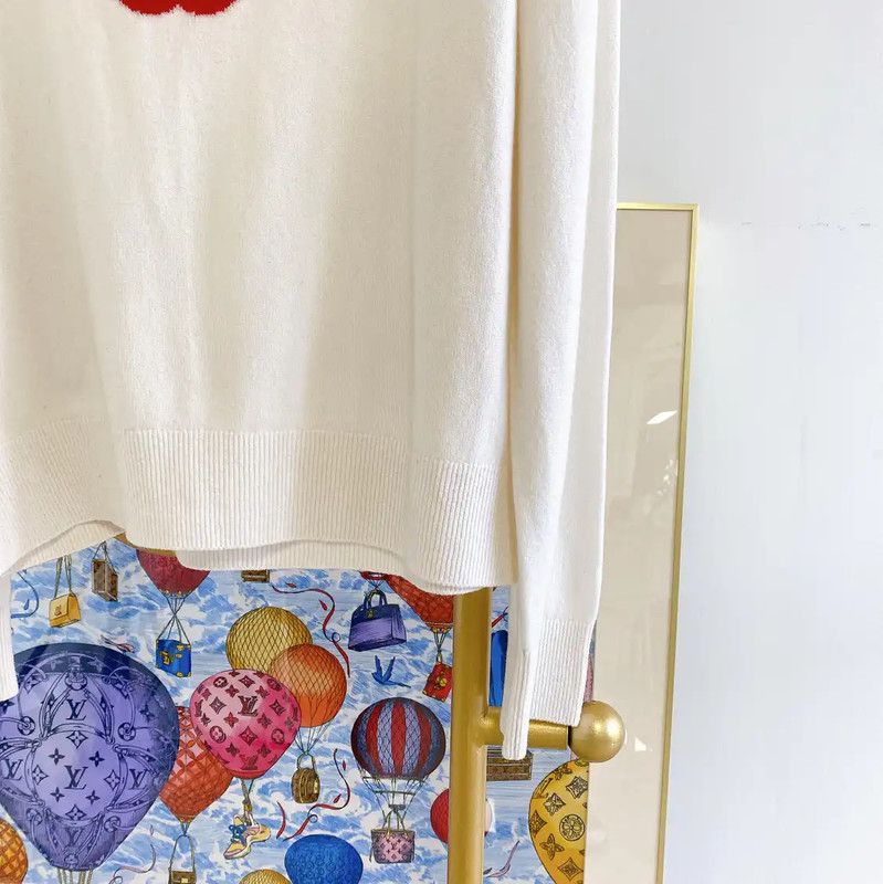 Chanel Chanel Embroidered White Cashmere Sweater for Women 0089 Size XL / US 12-14 / IT 48-50 - 9 Thumbnail