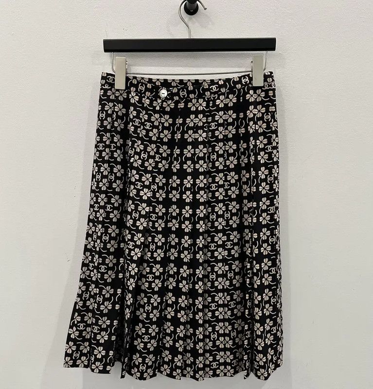 Chanel Chanel Pink Silk Midi Skirt 0089 Size 34" / US 12 / IT 48 - 2 Thumbnail