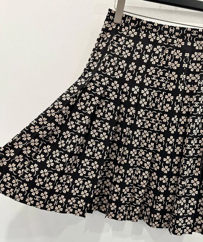 Chanel Chanel Pink Silk Midi Skirt 0089 Size 34" / US 12 / IT 48 - 3 Thumbnail