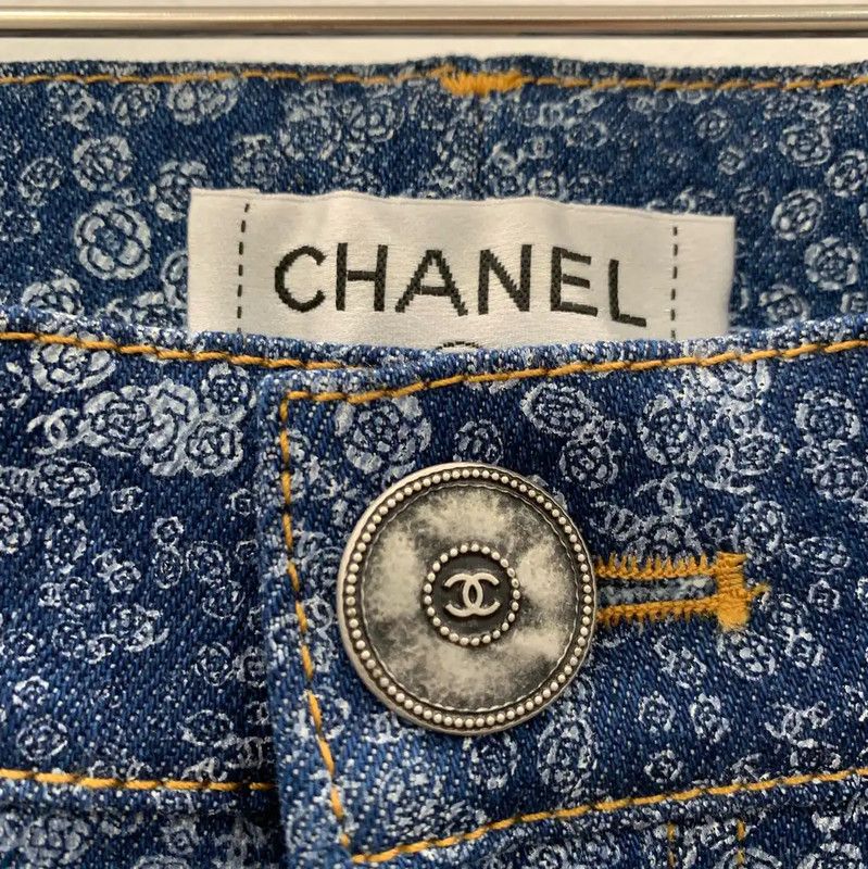 Chanel Chanel Blue Denim Women's Pants Size L 0089 Size 30" / US 8 / IT 44 - 5 Thumbnail