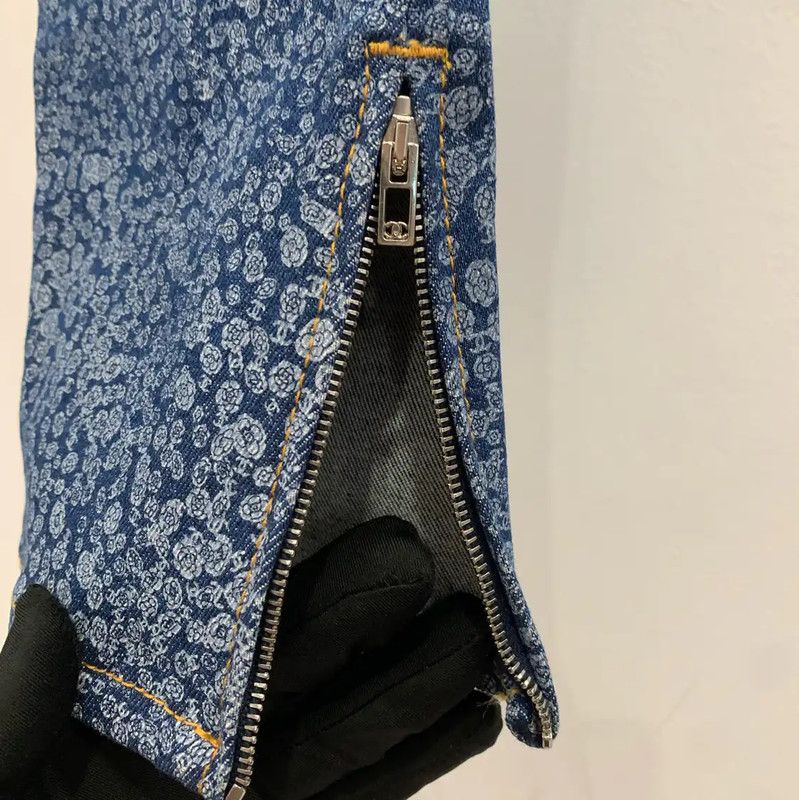 Chanel Chanel Blue Denim Women's Pants Size L 0089 Size 30" / US 8 / IT 44 - 4 Thumbnail