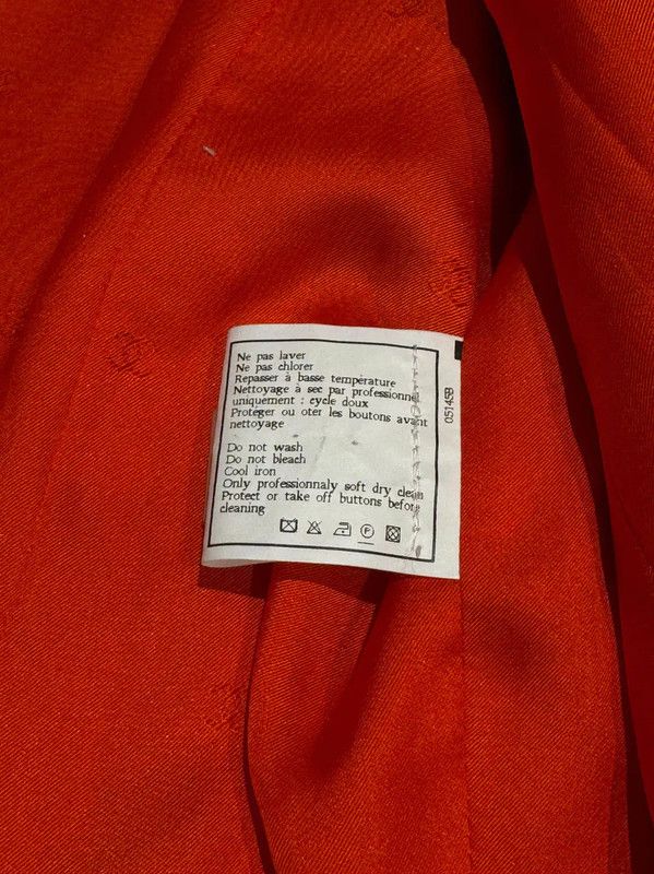 Chanel Chanel Orange Wool Tweed Women's Jacket 0089 Size M / US 6-8 / IT 42-44 - 10 Thumbnail
