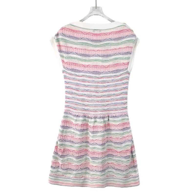 Chanel Chanel Colorful Cotton Women's Dress XS 0089 Size XS / US 0-2 / IT 36-38 - 2 Thumbnail