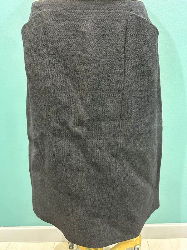 Chanel Chanel Black Mid-Length Logo Trench Coat 0089 Size M / US 6-8 / IT 42-44 - 8 Thumbnail