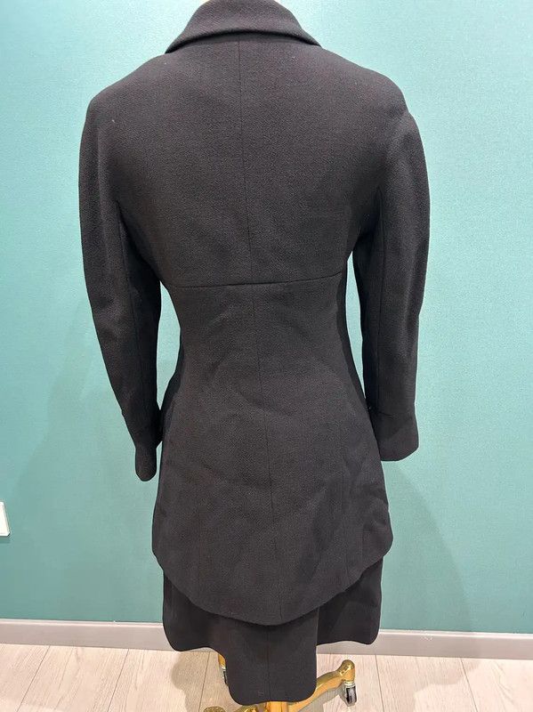Chanel Chanel Black Mid-Length Logo Trench Coat 0089 Size M / US 6-8 / IT 42-44 - 2 Thumbnail
