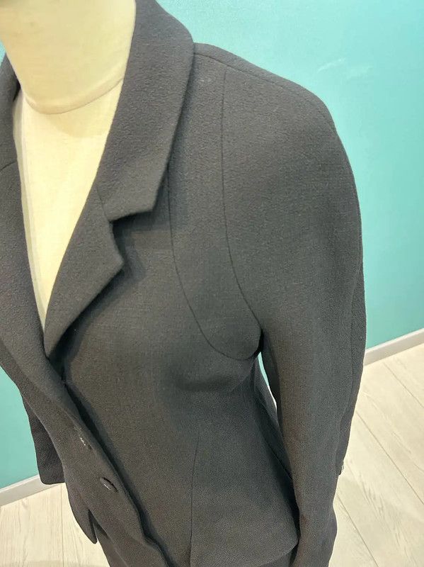 Chanel Chanel Black Mid-Length Logo Trench Coat 0089 Size M / US 6-8 / IT 42-44 - 3 Thumbnail