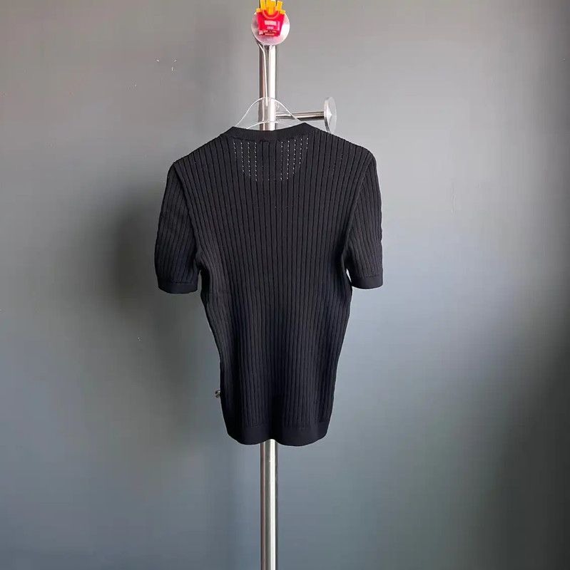 Chanel Chanel Black Cotton Women's Pullover Sweater 0089 Size M / US 6-8 / IT 42-44 - 2 Thumbnail