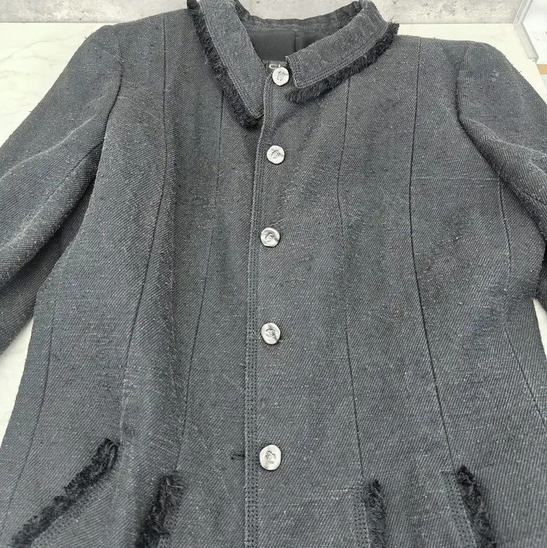 Chanel Chanel Gray Denim Jacket for Women 0089 Size M / US 6-8 / IT 42-44 - 2 Thumbnail