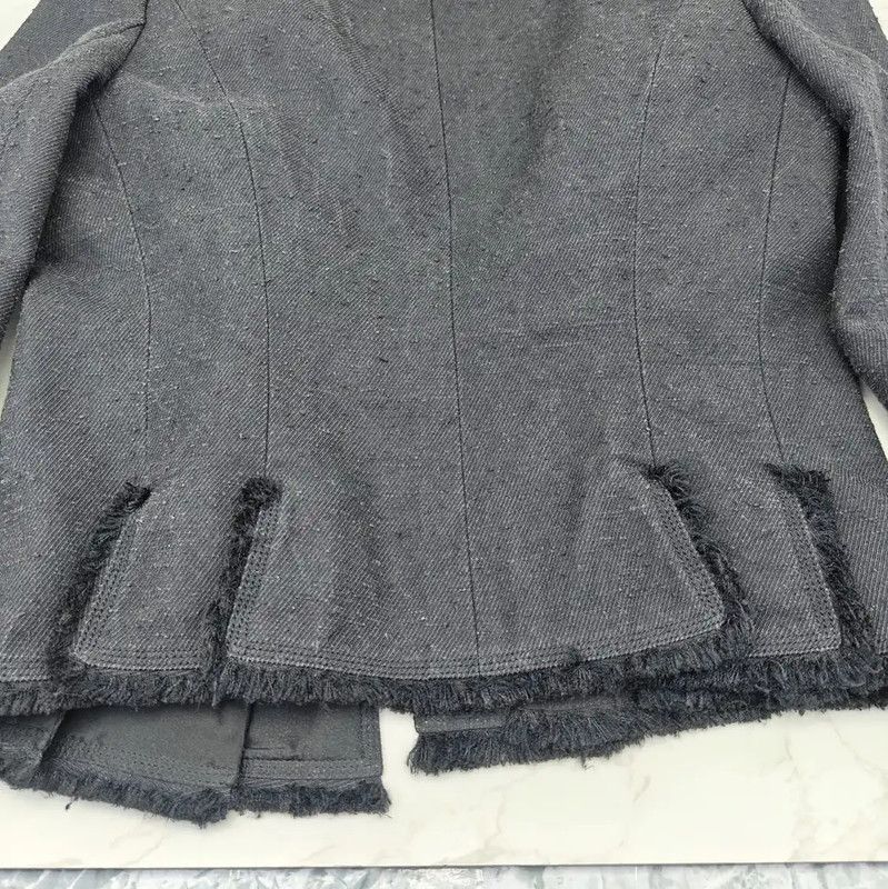 Chanel Chanel Gray Denim Jacket for Women 0089 Size M / US 6-8 / IT 42-44 - 7 Thumbnail