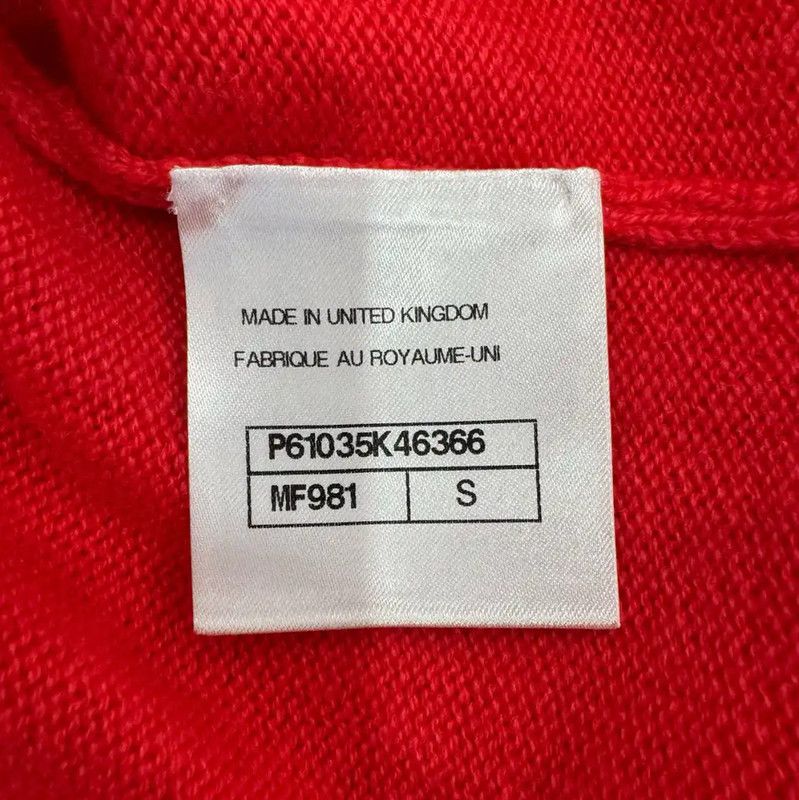 Chanel Chanel Red Wool Women's Pullover Sweater 0089 Size S / US 4 / IT 40 - 7 Thumbnail
