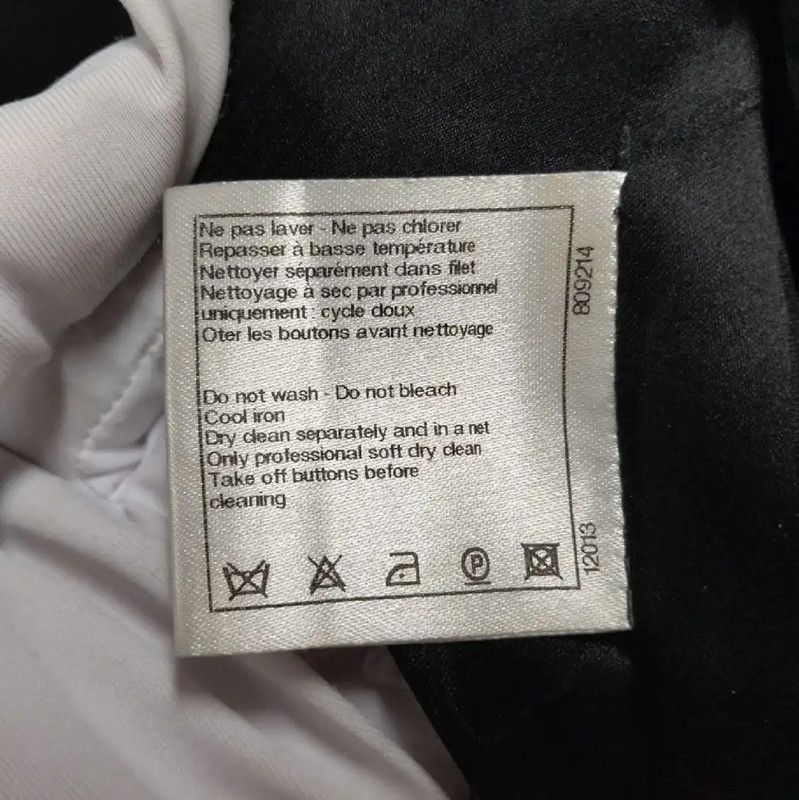 Chanel Chanel Black Cotton Blend Women's Coat 0089 Size ONE SIZE - 4 Thumbnail
