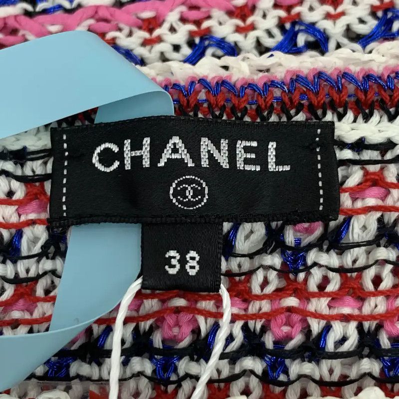 Chanel Chanel Pink Cotton Short-Sleeve Sweater 0089 Size S / US 4 / IT 40 - 6 Thumbnail