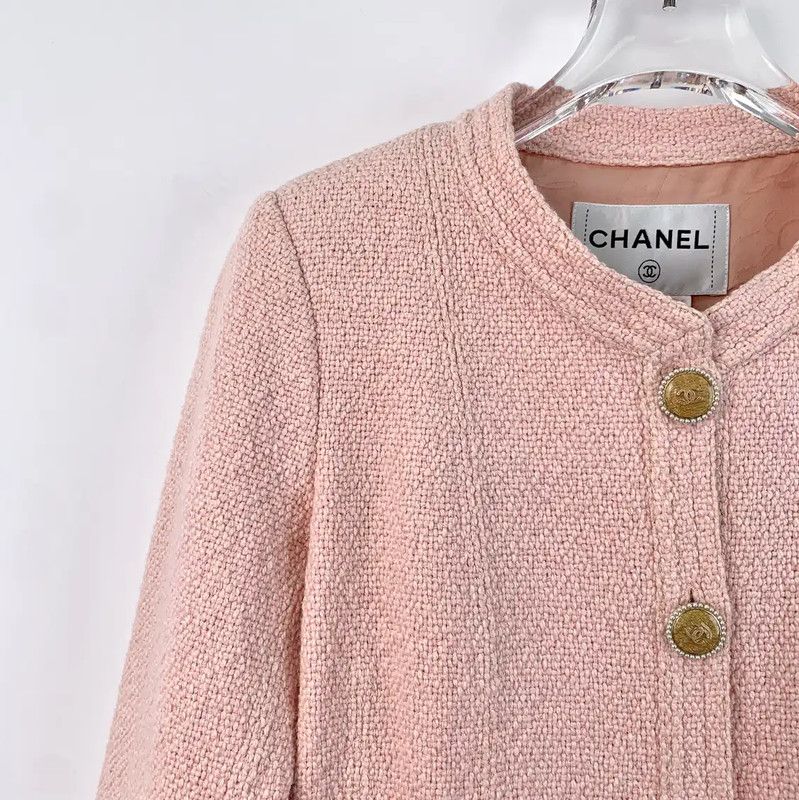 Chanel Chanel Pink Jacket for Women 0089 Size XXS / US 00 / IT 34 - 3 Thumbnail