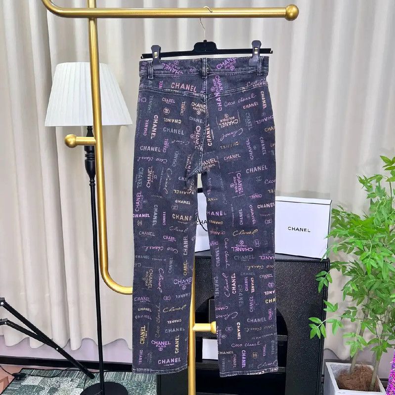 Chanel Chanel Colorful Women's Casual Pants 0089 Size 23" - 2 Thumbnail