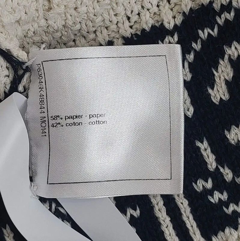 Chanel Chanel White Cotton Blend Pullover Sweater 0089 Size M / US 6-8 / IT 42-44 - 6 Thumbnail