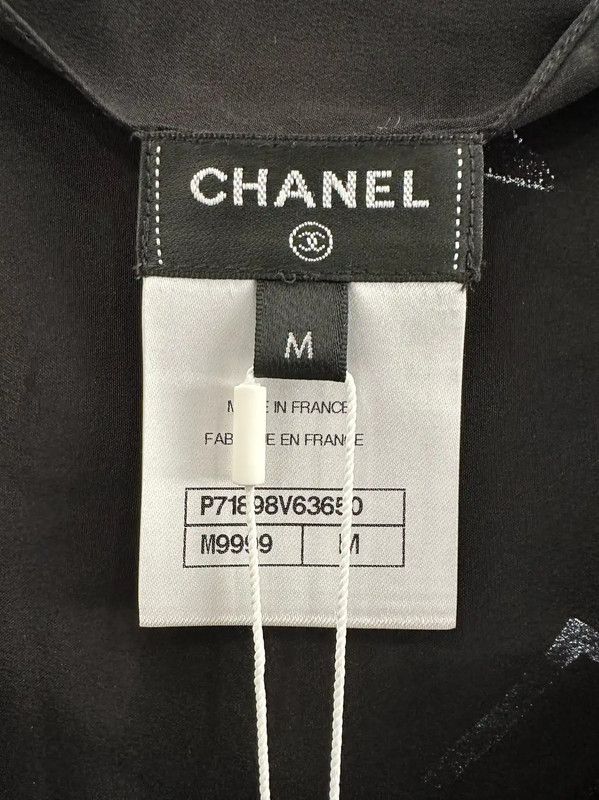 Chanel Chanel Black Silk Midi Skirt 0089 Size 23" - 5 Thumbnail