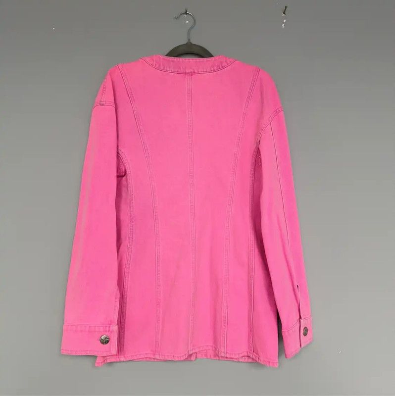 Chanel Chanel Pink Denim Long Sleeve Cardigan 0089 Size M / US 6-8 / IT 42-44 - 5 Thumbnail