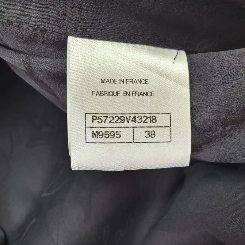 Chanel Chanel Blue Women's Coat with Belt 0089 Size S / US 4 / IT 40 - 6 Thumbnail