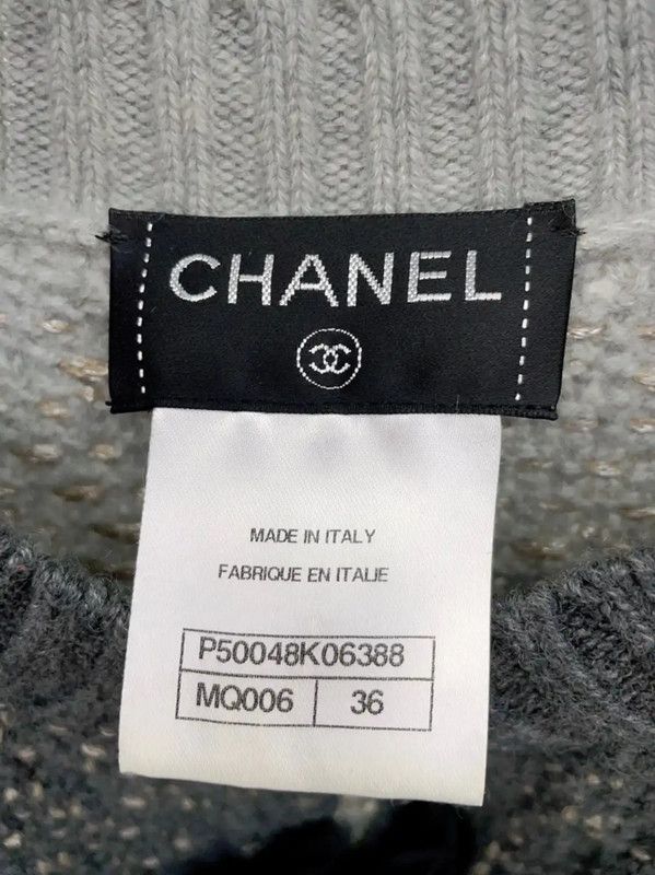 Chanel Chanel Color Block Cashmere Blend Cardigan 0089 Size S / US 4 / IT 40 - 9 Thumbnail