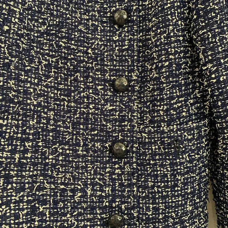 Chanel Chanel Blue Wool Women's Jacket 0089 Size XS / US 0-2 / IT 36-38 - 4 Thumbnail